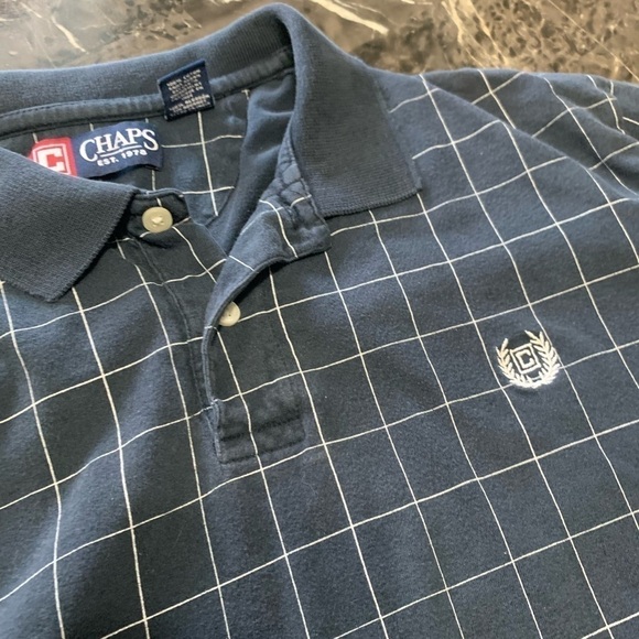 CHAPS Men’s Polo black/white size XL - Picture 12 of 13
